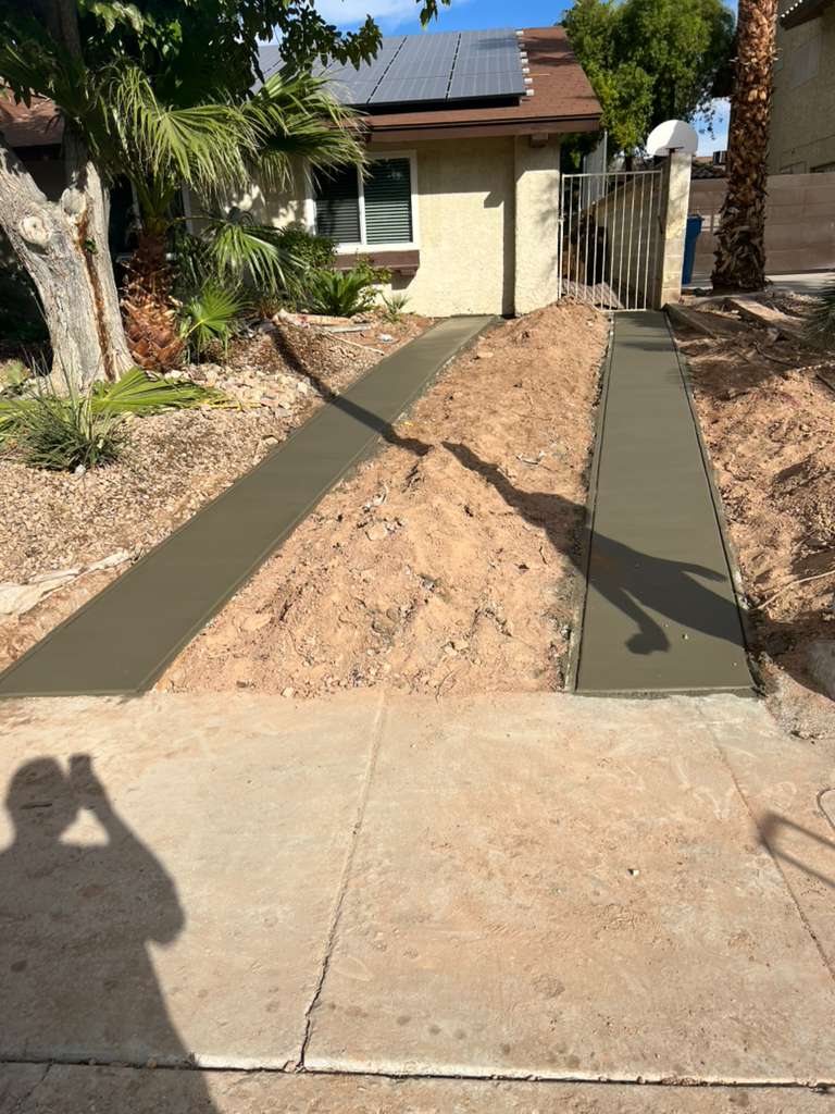 Side access path after placement