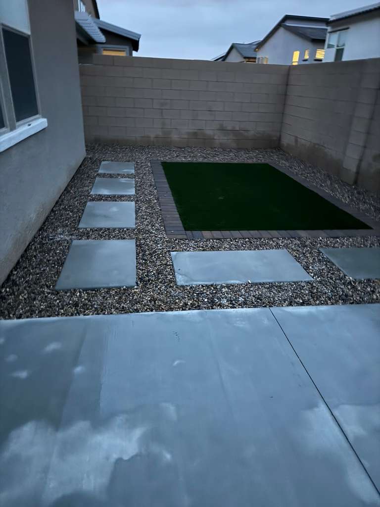 Paver install in progress, residential street