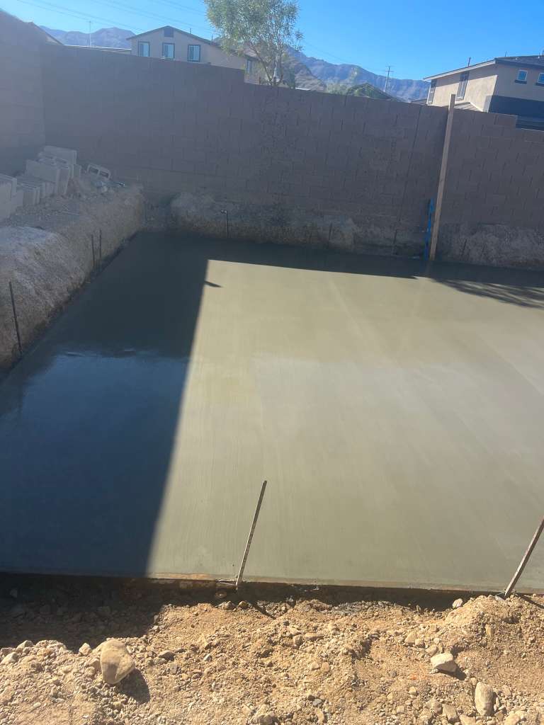 Residential walkway finish detail