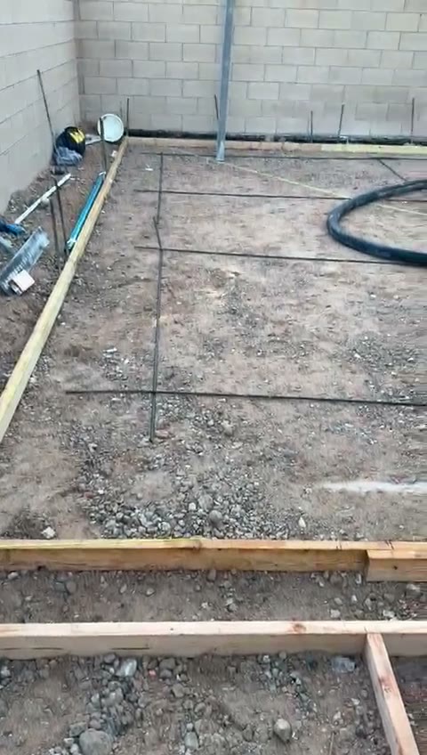 Forms and rebar ready for placement
