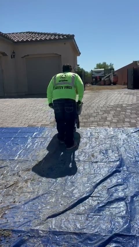 Completed residential concrete work